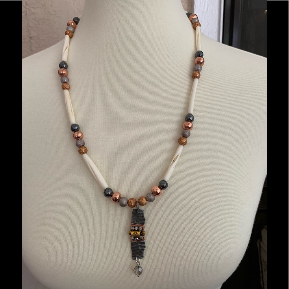 Carved Shell Necklace